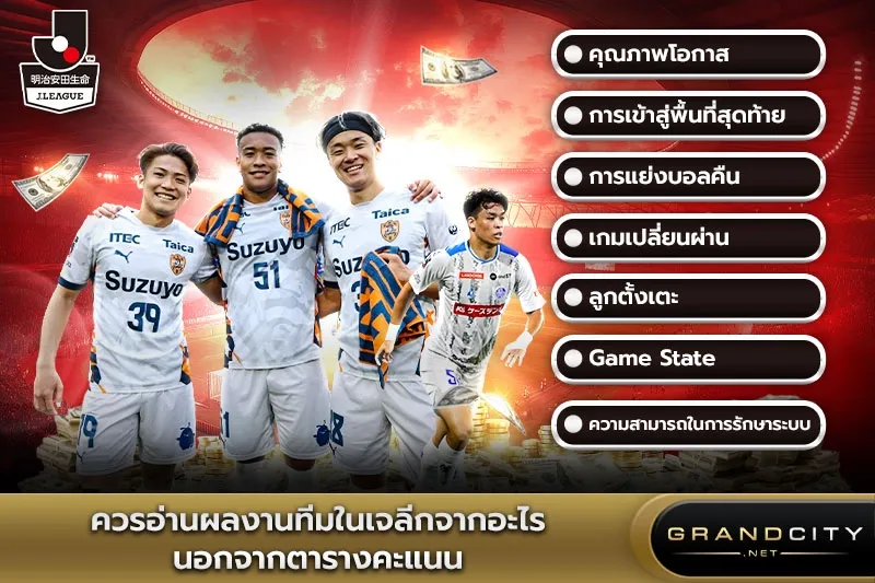 ควรอ่านผลงานทีมในเจลีกจากอะไร