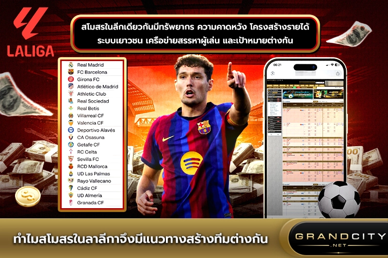 ทำไมสโมสรในลาลีกามีแนวทางสร้างทีมต่างกัน