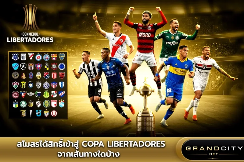 สโมสรได้สิทธิ์เข้าสู่ Copa Libertadores