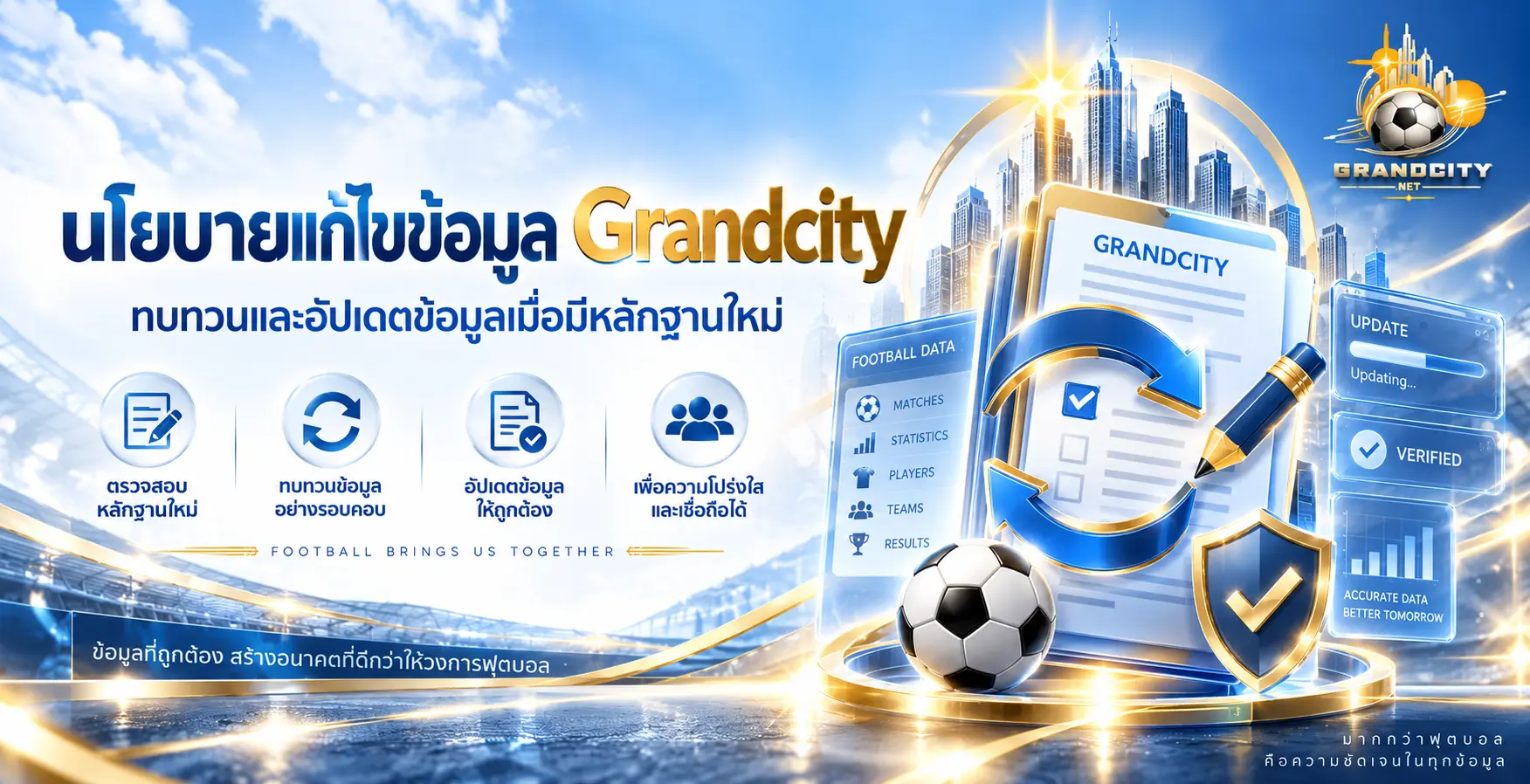 นโยบายแก้ไขข้อมูล Grandcity